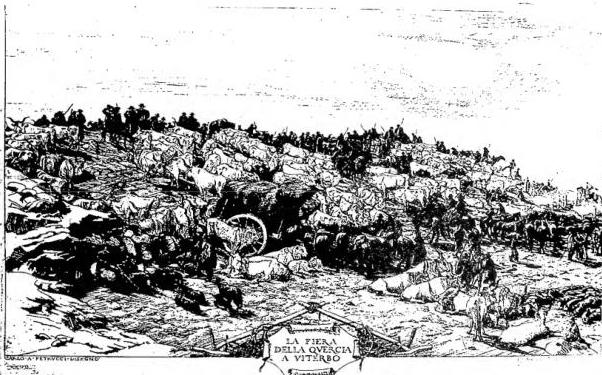Above: THE OAK FAIR. Etching by C. A. Petrucci (1928) - Rome, Calcografia nazionale.