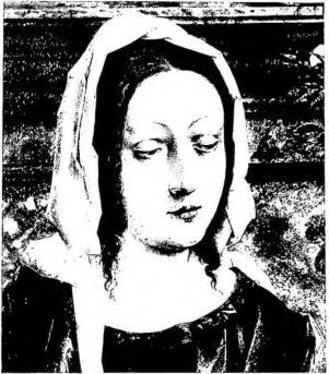 Above left: MADONNA. Panel by Hans Burgkmair (beginning of the 16th cent.) - Nuremberg, National Museum.