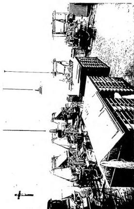 Left A VERY MODERN COMPOSING MACHINE: the linotype (L'Avvenire d'Italia) - Bologna. Top right: THE COMPOSING MACHINES AND THE PAGINATION DESKS (L'Italia) - Milan. Bottom right: A MODERN ROTARY PRESS IN OPERATION. Printing 72,000 copies per hour (L'Italia) - Milan.