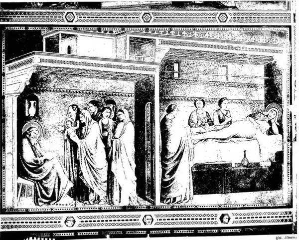 BIRTH OF ST. JOHN; ZACHARIAS WRITES HIS NAME - Florence, church of St. Croce.