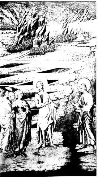 Left: ST. JOHN THE BAPTIST POINTS JESUS OUT TO THE DISCIPLES: Ecce Agnus Dei - Chicago, Art Institute, Ryerson collection. Right: SALOME BRINGS THE HEAD OF ST. JOHN THE BAPTIST TO HEROD - Chicago, Art Institute, Ryerson collection.