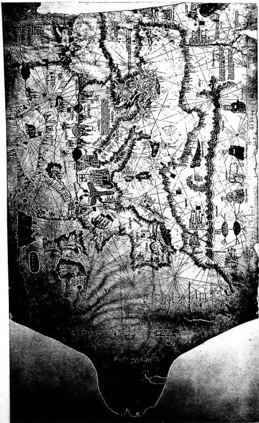 MAP OF EUROPE by Albino de Canepa (1480) - Rome, Biblioteca nazionale.