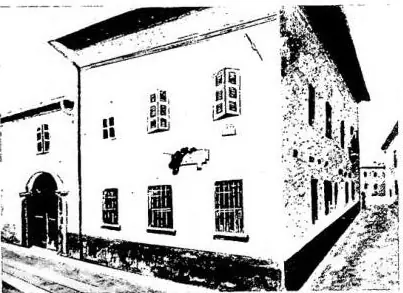 Above left: HOUSE OF ST. BENEDICT COTTOLENGO - Chieri. LITTLE HOUSE OF DIVINE PROVIDENCE: Above right: Pavilion "Buone Figlie e Micheline"; Below left: Laundry. Below right: Infirmary "SS. Angeli Custodi", (children's section).