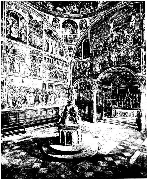 AFFRESCHI NELL'INTERNO DEL BATTISTERO - Padova.
