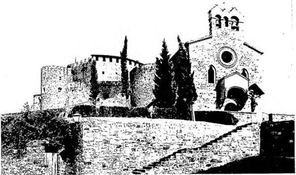 Above: GENTILITIAL CHAPEL OF THE FLORENTINE RABATTE FAMILY, in the village of Castello (14th cent.) - Gorizia. Below: INTERIOR OF THE DUOMO (16th-18th cent.).