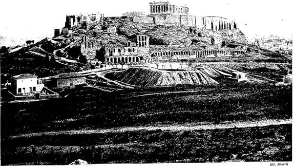 VIEW OF THE ACROPOLIS - Athens.