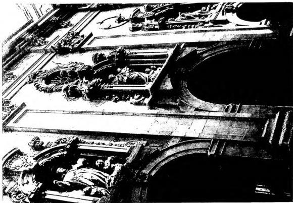 Left: EXTERIOR OF THE CHURCH OF ST. FRANCIS THE GREAT. Work by Francesco G. Cabezas (1761) - Madrid.