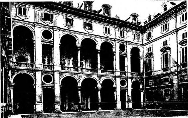 Below: PALAZZO PAESANA DEI MARCHESI DI SALUZZO. On a design by the architect Plauteri (18th cent.)