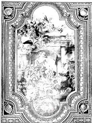 ITALY - The Triumph of the Cross. Painting by Coli and Gherardi (18th century) - Rome, church of S. Croce in Gerusalemme.