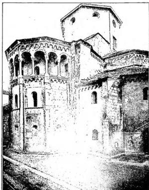 ITALY - Apse of the church of S. Fedele (late 12th century). Como.