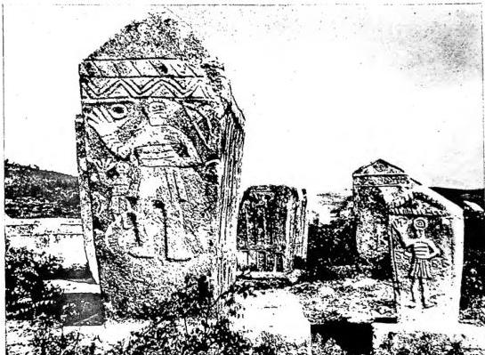 Above: BOGOMIL NECROPOLIS (13th cent.) - Radimlja (Herzegovina).