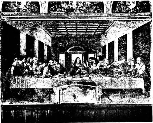LAST SUPPER. Fresco in the refectory of S. Maria delle Grazie - Milan.