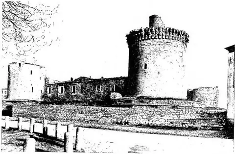 Above: CASTLE OF VENOSA (15th cent.).