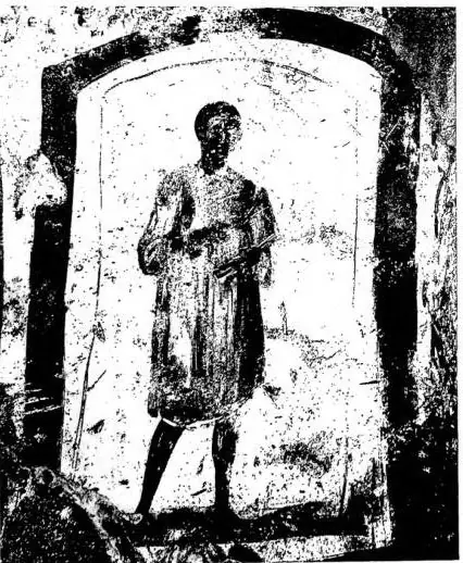 Left: YOUTH WITH OPEN BOOK. Fresco of the 4th cent. - Rome, cemetery inter duas lauros. Right: JESUS BETWEEN ST. PETER AND ST. PAUL. Below: Divine Lamb from which the four rivers spring between Gorgonius, Peter,…