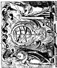 Left: PORTRAIT OF GEROLAMO CARDANO, frontispiece of the Opera Omnia. Copy from the National Library - Rome. Right: TITLE PAGE OF THE OPERA OMNIA, with allegorical engraving with Euclid and Ptolemy - Copy from the National Library - Rome.