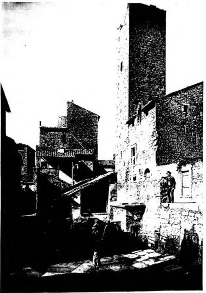 CASE TURRITE (sec. XII-XIII). Viterbo, Quartiere di S. Pellegrino.