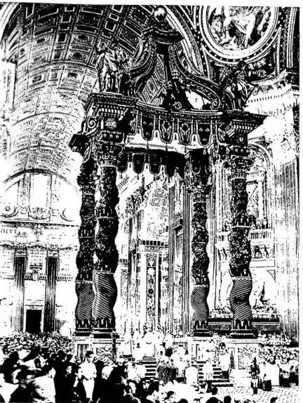 PAPAL PONTIFICAL MASS IN ST. PETER'S.