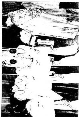 Above left: THE APOSTOLIC VICARS AND PREFECTS of the Belgian Congo and Ruanda-Urundi gathered at Léopoldville for the IV Plenary Conference (11 March 1951). Above right: INVESTITURE OF INDIGENOUS DOMINICAN NUNS in the College of St. Catherine (Manila 1950). Below left: SOLEMN INAUGURATION of the Holy Year commemorative Cross (Easter 1951) - Tosamaganga (Apost. Vic. of Iringa). Below right: FIRST AID SCENE. A wounded man brought by canoe from the forest to the hospital of the Grey Sisters (1942) - Mackenzie, Fort Smith (Canada).