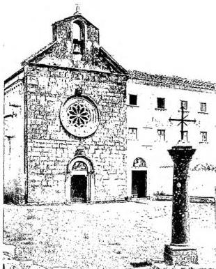 Above left: CHURCH OF THE ANNUNZIATA (14th cent.) - Venafro. Above right: FACADE OF THE CHURCH OF ST. EMIDIUS (14th cent.) - Agnone. Below left: DETAIL OF THE FACADE OF THE CATHEDRAL (12th cent.) - Termoli. Below right: PULPIT of the church of S. Maria di Canneto (1223) - Roccavivara.