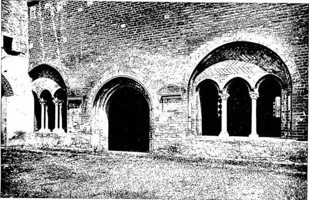 Above: ENTRANCE OF THE CHAPTER HOUSE (14th cent.) - Staffarda, abbey.