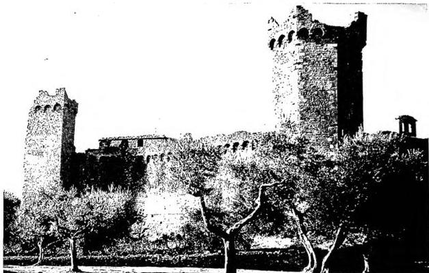 Above: THE FORTRESS (15th cent.) - Montalcino.