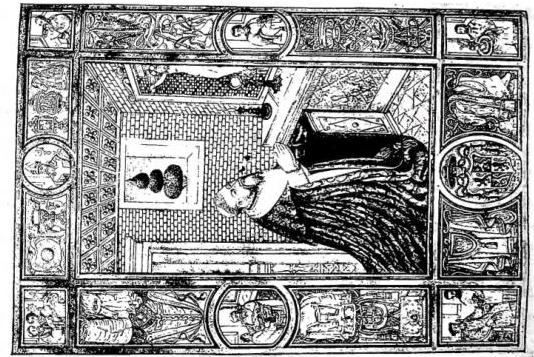 Left: INCIPIT OF THE PONTIFICAL OF DURAND OF MENDE. Above St. Peter in papal vestments, below the coat of arms of Peter of St. Martial, bishop of Rieux (second half of the 14th cent.) - Paris, Bibliothèque Sainte-Geneviève, ms. 143, f. 1. Right: PONTIFICAL OF CARD. GEORGES D'ARMAGNAC (after 1547). Card. Georges d'Armagnac in prayer in his oratory. In the borders, sacred furnishings and scenes relating to their vesting - Paris, Bibl. nat. ms. lat. nouv. acqu. 1506, f. 1.