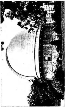 Left: ASTRONOMICAL OBSERVATORY of Rome (Monte Mario). Visual equatorial and observation dome. Right, above: OBSERVATORY of Washington. Right, below: OBSERVATORY TOWER of Gallici, called la Specola - Padua.