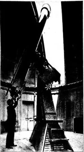 A sinistra: OSSERVATORIO ASTRONOMICO di Roma (Monte Mario). Equatoriale visuale e cupola di osservazione. A destra, in alto: OSSERVATORIO di Washington. A destra, in basso: TORRE DELL'OSSERVATORIO di Gallici, detto la Specola - Padova.
