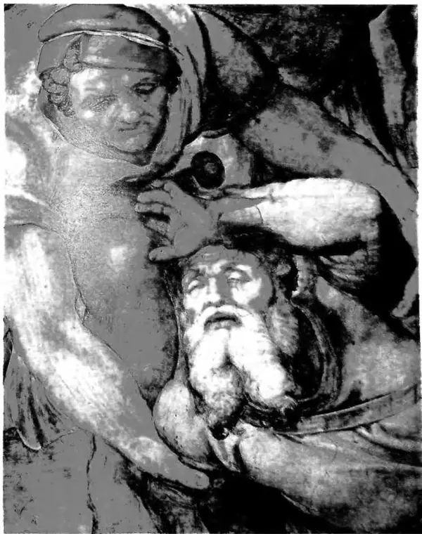 Detail of Michelangelo's fresco in the Pauline Chapel (1542-49) - Vatican.