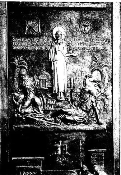 DOOR OF THE OSTIENSE BASILICA by A. Marini (1928-30): left, the Saint on the road to Damascus; right, the Saint in prison and his martyrdom - Rome.