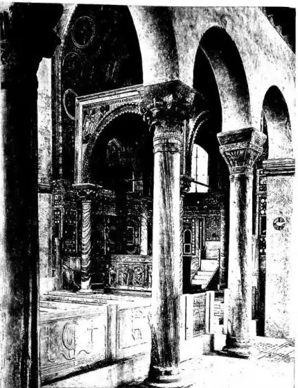 A sinistra: IL PRESBITERIO DELLA BASILICA EUFRASIANA (sec. VI) - Parenzo. A destra: INTERNO DELLA BASILICA EUFRASIANA (sec. VI) - Parenzo.