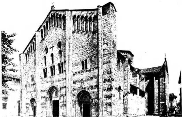 Above: FACADE OF THE CHURCH OF ST. MICHAEL (1117-55) - Pavia.