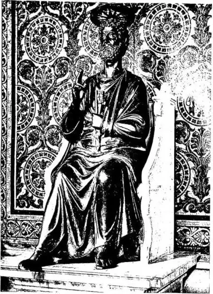 BRONZE STATUE. Attributed to Arnolfo di Cambio (13th-14th cent.) - Basilica of S. Pietro.