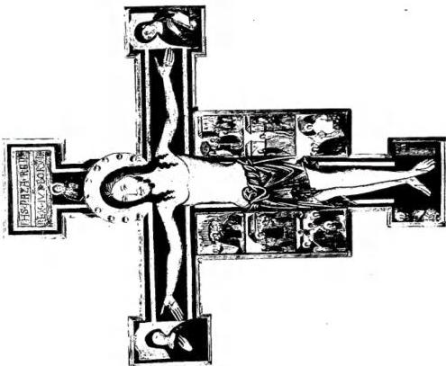 CRUCIFIX of Pisan school (14th cent.).