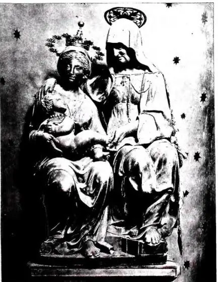 A sinistra: S. ANNA E LA VERGINE CON IL BAMBINO - Roma, chiesa di S. Agostino. A destra: MONUMENTO AL CARD. GIROLAMO BASSO - Roma, chiesa di S. Maria del Popolo.