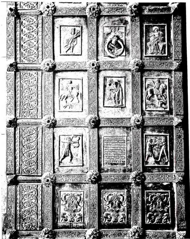 DETAIL OF THE BRONZE DOOR of 1179 - Ravello, Cathedral.