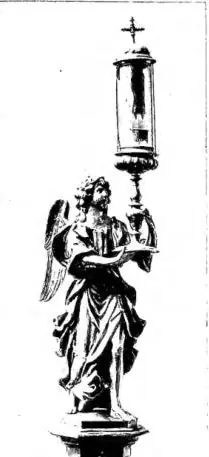 Da sinistra a destra: CASSETTA RELIQUIARIO in legno con pitture bizantine (sec. x-xi). Particolare - Biblioteca Vaticana, Museo sacro. RELIQUIARIO DI S. LORENZO (sec. xvii) - Firenze, chiesa di S. Lorenzo. RELIQUIARIO DELL'ANELLO DELLA B. VERGINE. Opera di F. Rossetto (sec. xvi) - Perugia, Tesoro de
