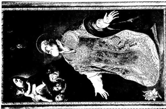 Left: CRUCIFIX - Rome, church of S. Lorenzo in Lucina. Right: APPARITION OF THE VIRGIN TO ST. PHILIP NERI - Rome, church of S. Maria in Vallicella.