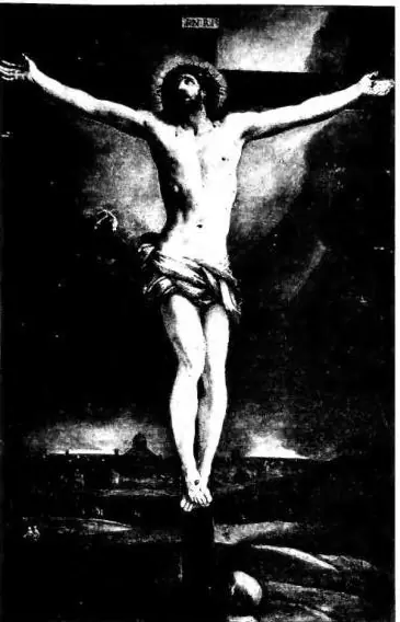 A sinistra: CROCIFISSO - Roma, chiesa di S. Lorenzo in Lucina. A destra: APPARIZIONE DELLA VERGINE A S. FILIPPO NERI - Roma, chiesa di S. Maria in Vallicella.