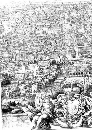 MAP OF THE CITY OF ROME, drawn and engraved by Giuseppe