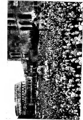 Above left: PARADE OF THE YOUNG WOMEN OF CATHOLIC ACTION ON THE VIA DEI FORI IMPERIALI - Rome, 4 Sept. 1948, thirtieth anniversary of the G. F. A. C. Above right: THE IMAGE OF THE MADONNA DEL DIVINO AMORE carried in procession through the streets of Rome (1944). Below left: EUCHARISTIC CONGRESS OF MAY 1922. Holy Mass celebrated under the Arch of Constantine - Rome. Below right: THE EMPEROR AND EMPRESS OF CHRISTIAN DOCTRINE with their "court" after the Pontifical audience at Castel Gandolfo (1952).