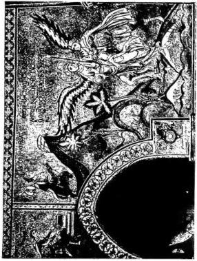 Above left: TRANSFIGURATION OF CHRIST; in the vault the heavenly Jerusalem, fresco of 1220 - Gurk, Cathedral, episcopal chapel. Above right: THE FLIGHT OF JACOB AND HIS STRUGGLE WITH THE ANGEL - Mosaic of the 13th cent. - Monreale, Cathedral. Below left: THE TRANSFIGURATION, the entry into Jerusalem and the resurrection of Lazarus. Altar frontal (school of Guido da Siena, ca. 1250) - Siena, Pinacoteca. Below right: THE MAGI. Fresco of the 11th cent. - Rome, church of St. Urban alla Caffarella.