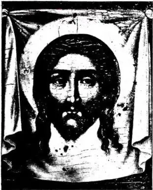 Above left: THE HOLY FACE, by Simeone Ušakov (1677) - Leningrad, Museo Russo. Above right: ICONS OF THE MOST HOLY VIRGIN OF VLADIMIR (12th cent.). Copy by Prince Brailowsky - Vatican City, S. Congregazione Orientale. Below left: ICONS OF ST. MICHAEL. School of Suzdal (14th cent.) - Leningrad, Museo