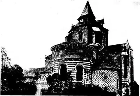 Above: EXTERIOR OF THE CATHEDRAL (13th cent., with later restorations) - Tarbes.