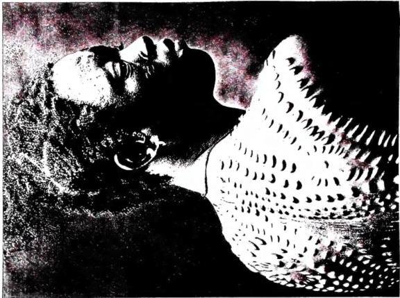 Left: INDIAN TATTOO: an Indian 'chuncho' chief and his wife visit the Salesian house in a mission of the apostolic vicariate of Ucayali - Peru. Right: RELIEF TATTOO. Negro of Bobo Dioulasso (Africa).