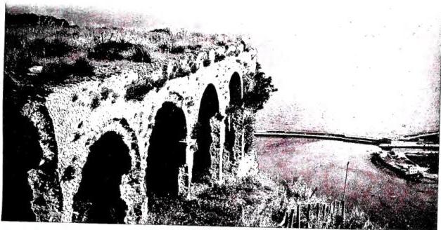 Above: REMAINS OF THE TEMPLE OF JUPITER ANXURUS. Below: THE PORT.