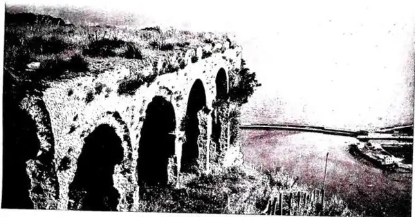 Above: REMAINS OF THE TEMPLE OF JUPITER ANXURUS. Below: THE PORT.