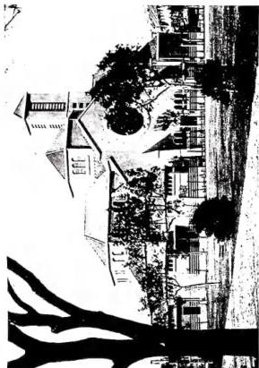 Above left: VIEW OF THE CITY. Above right: THE CHAPEL of the Catholic University "Aurora", of Shanghai. Below left: CATHOLIC CHURCH. Below right: MEDICAL STUDENTS in a faculty laboratory of the Catholic University "Aurora", of Shanghai.