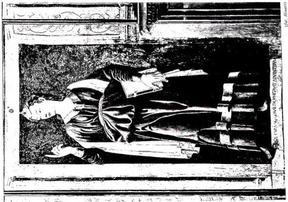 Left: ERYTHRAEAN SIBYL. Fresco by Michelangelo, vault of the Sistine Chapel.