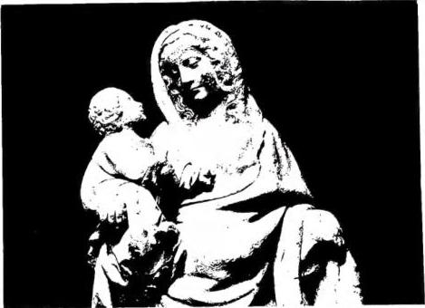 Above: MADONNA WITH CHILD (c. 1400) from the Whitcomb collection - Detroit, Museum.